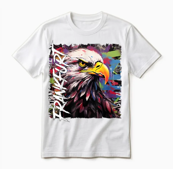 Hessen Frankfurt T-Shirt Frankfurt Ffm Frankfurt T-Shirt, Black Unisex T-Shirt in White