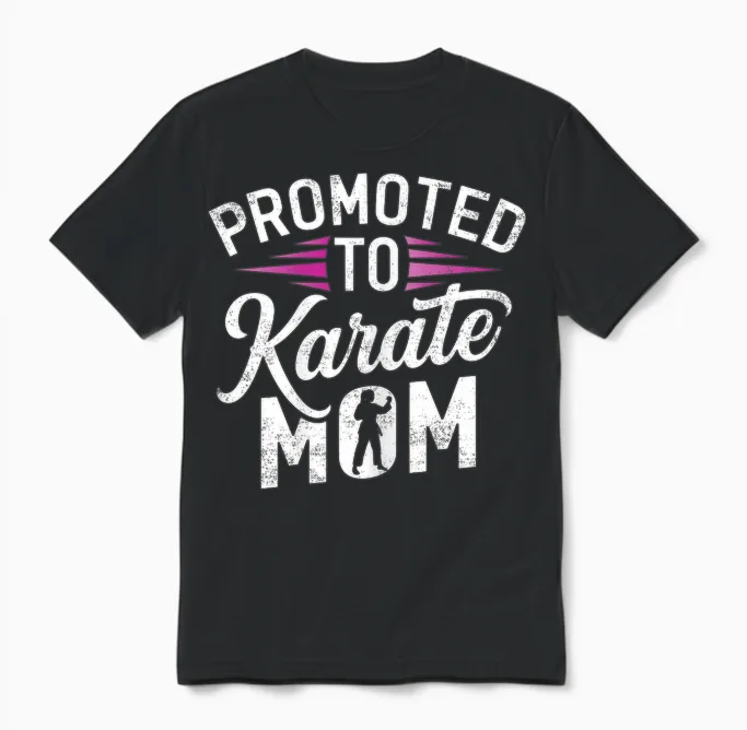 Promu Au Poste De Maman De Karaté - Fête Des Mères Pour Femme Enceinte Unisex T-Shirt in Black