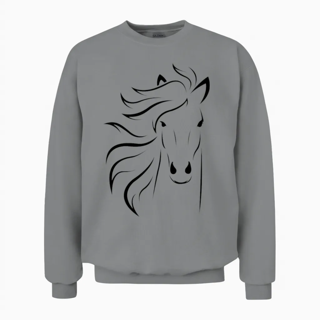 Horse - Lovers Unisex Sweatshirt in Sport Grey