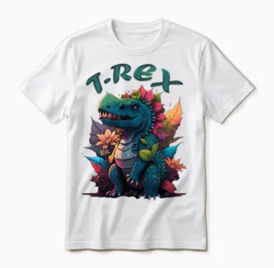 T-Rex Unisex T-Shirt - White