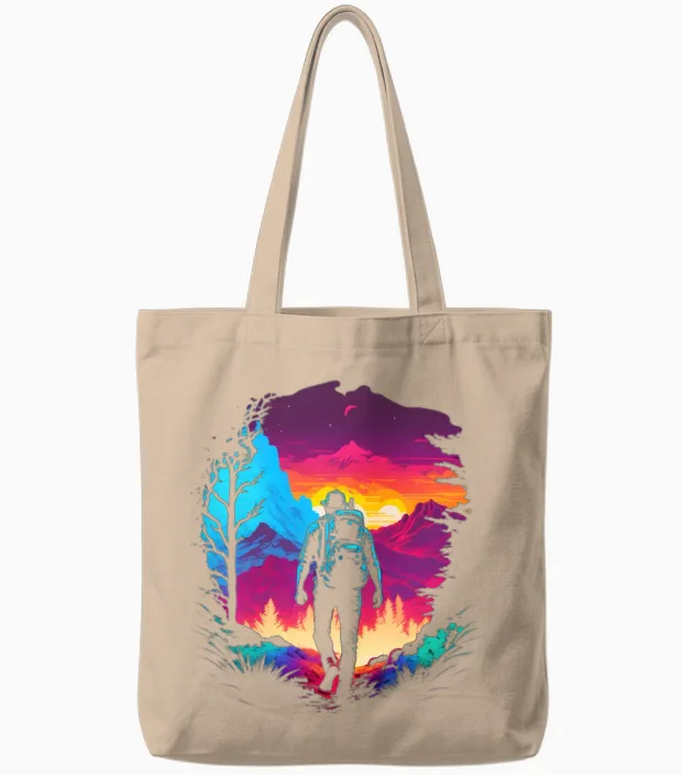 Hiking & Outdoors Gift Tote Bags in Natural