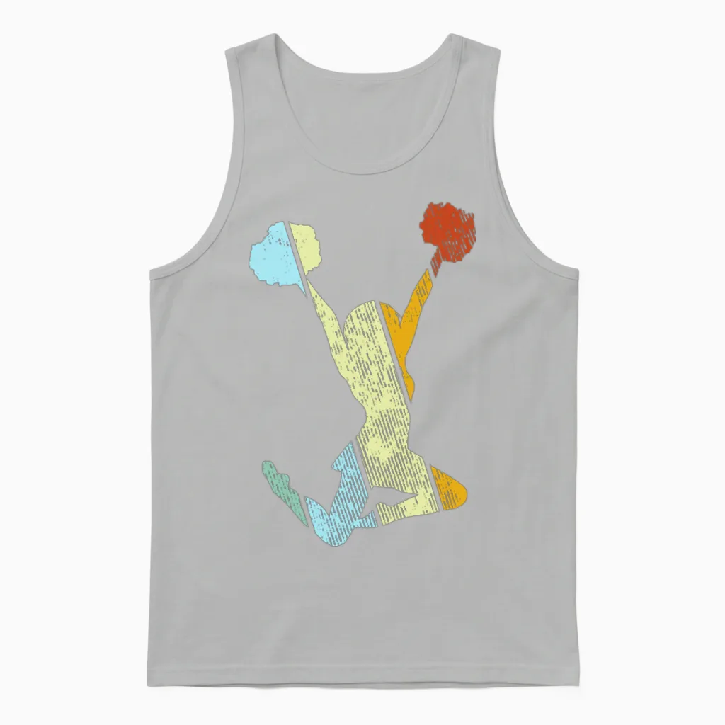 Cheerleading Retro Unisex Tank Top in Ash