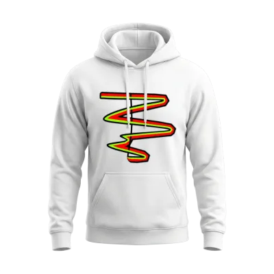 Retro Snake Unisex Hoodie - White