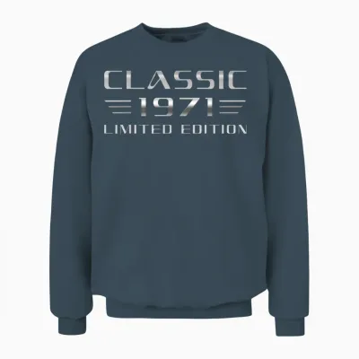 Classic 1971 Limited Edition 55. Geburtstag Oldtimer Unisex Sweatshirt - Dark Heather