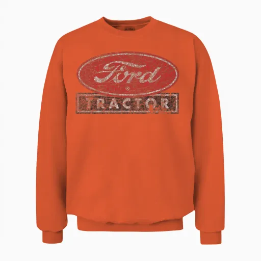 Ford Ford Tractor Birthday Chirstmas Present Unisex Sweatshirt in Orange