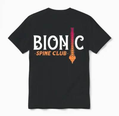 Bionic Spine Club Unisex T-Shirt - Black