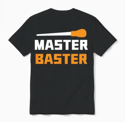 Master Baster Funny Thanksgiving Unisex T-Shirt - Black
