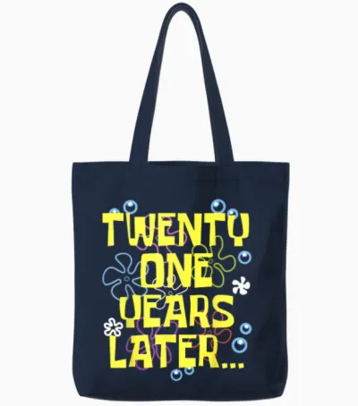 Men Women Twenty One Years Later 21 Year Old Birthday Gifts Tote Bags - Navy