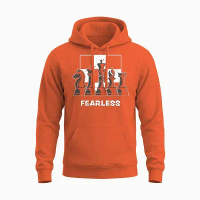 Fearless - Chess Unisex Hoodie - Orange