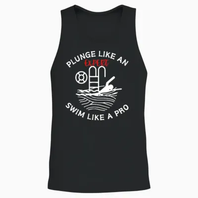 Swimming Quote Instructor Teacher Coach Guide Unisex Tank Top - Black