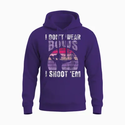 I Don't Wear Bows I Shoot Em - Archery Girl Bowman Archer Unisex Hoodie - Purple