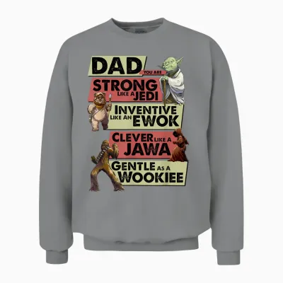 Star Wars Vatertag Dad You Are Strong Like a Jedi Unisex Sweatshirt - Sport Grey
