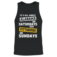 Pittsburgh - It's All About Alabama on Saturdays Unisex Tank Top - Black – 2