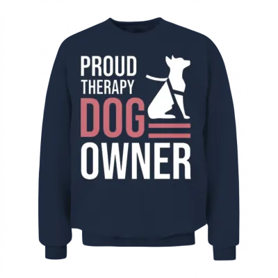 Therapy Dog Unisex Sweatshirt - Navy