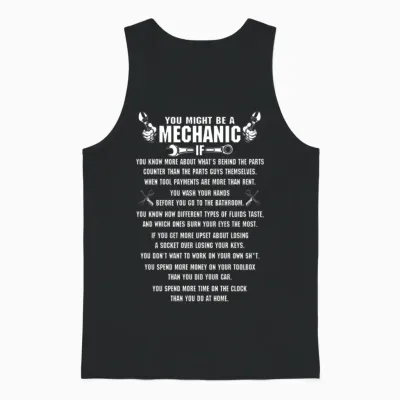 Mechanic Mechanic Mechanical Heart Tattoo Anime Unisex Tank Top - Black