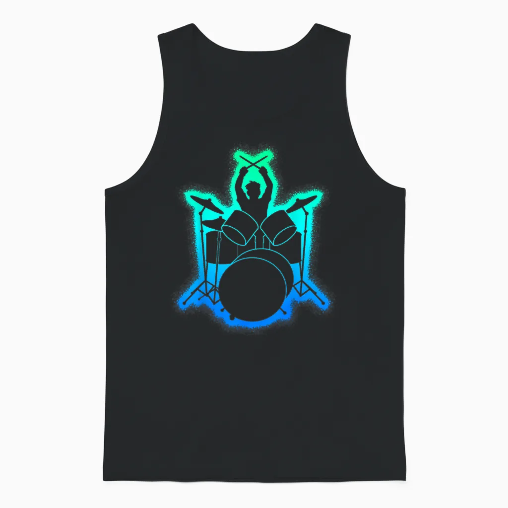 Drummer Children's / Boys' Drummer Unisex Tank Top in Black