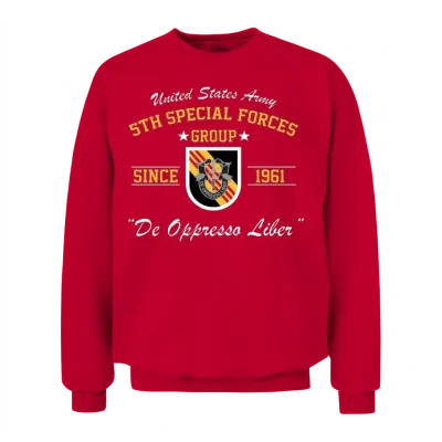 5th Special Forces Group 5th Sfg Unisex Sweatshirt - Red