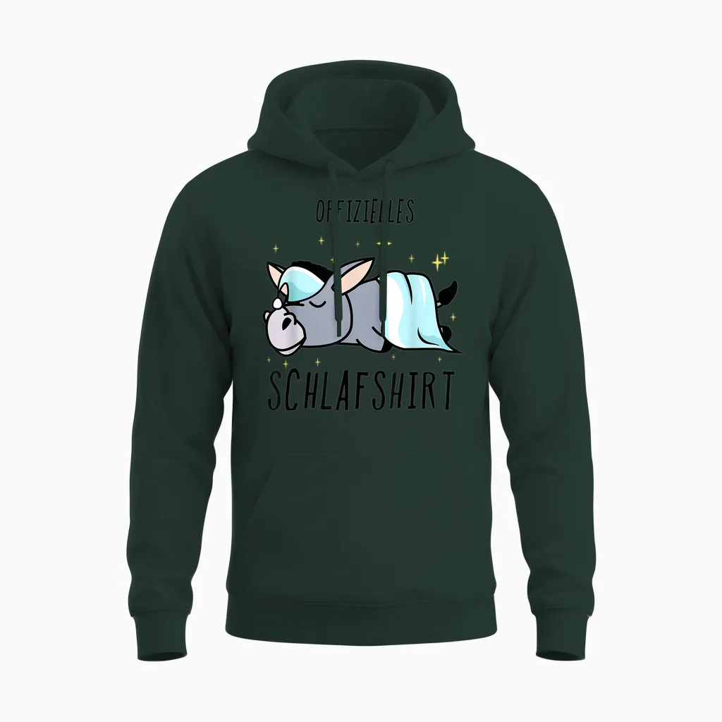Esel Pyjama Schlafanzug Unisex Hoodie in Forest