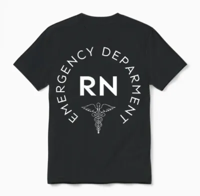 Er Nurse Emergency Department Registered Nurses Week Unisex T-Shirt - Black