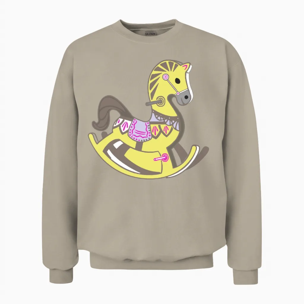 Horse Lovers Unisex Sweatshirt in Sand