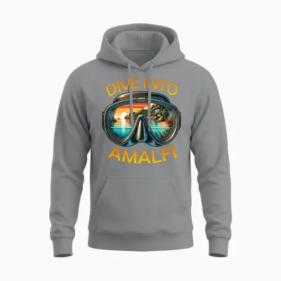 Amalfi Coast Snorkeling Diving Vacation Unisex Hoodie - Sport Grey