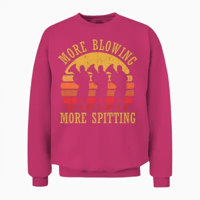 Marching Band Tuba Retro Unisex Sweatshirt - Heliconia