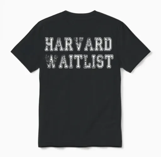 Harvard Waitlist Unisex T-Shirt in Black
