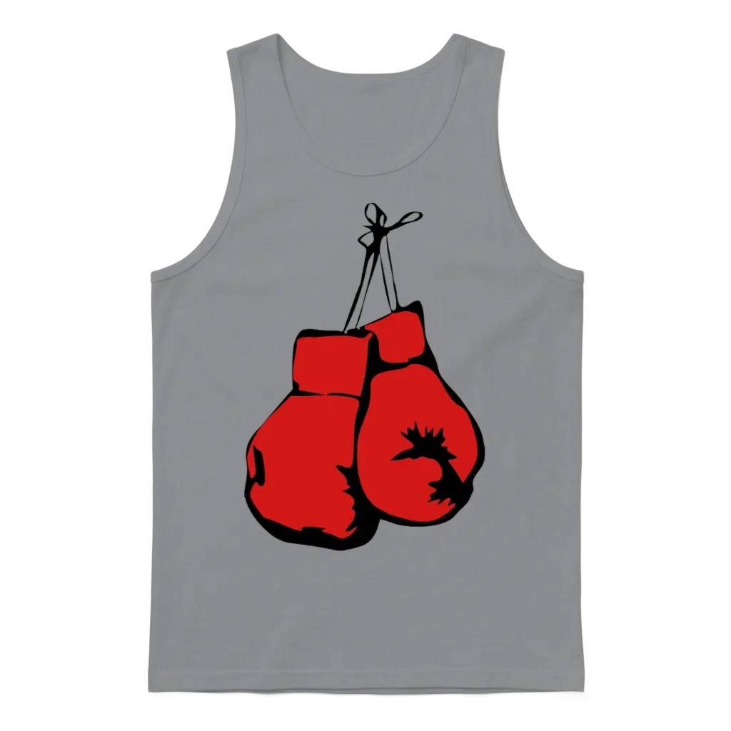 Hanging Boxing Gloves โ & Mma Unisex Tank Top - Sport Grey
