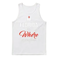 Florida It's Where My Story Began Funny Gift Unisex Tank Top - White – 1