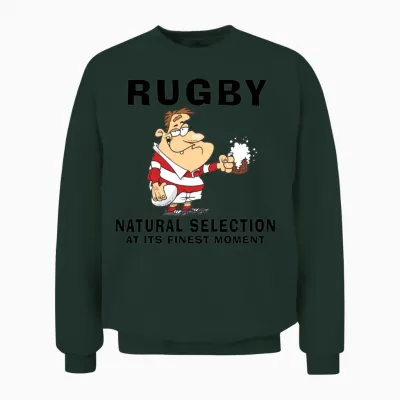 Funny Rugby Unisex Sweatshirt - Forest