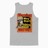 Vintage Ww2 Memorabilia Wwii Shirt History Buff Costume Unisex Tank Top in Ash - 1
