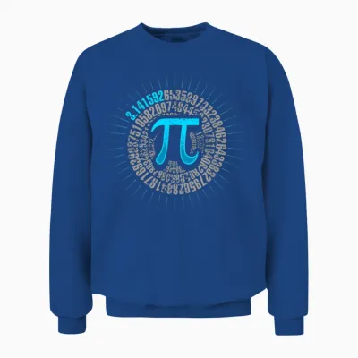 Math Pi Spiral Shirt Pi Symbol 314 Pi Day Math Lover Teacher T-Shirt, Black Unisex Sweatshirt - Royal