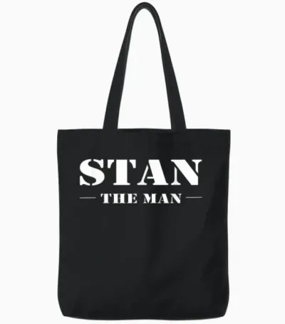 Stan the Man Geschenk Name Tote Bags - Black