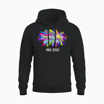 Illumination Station Vbs 2026 Bible Jesus Christian Lights Unisex Hoodie - Black