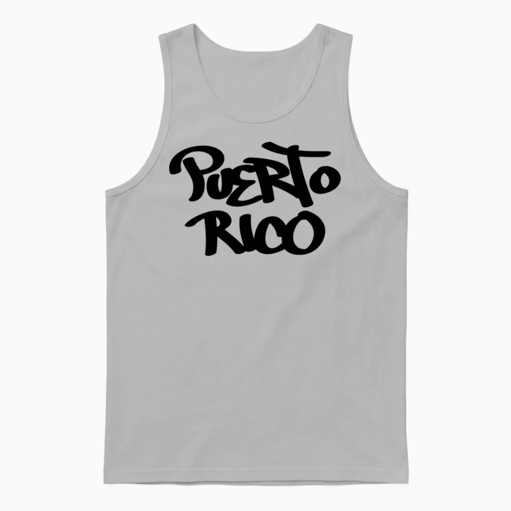 Puerto Rico Unisex Tank Top in Ash