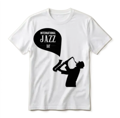 Jazz Music Improvisation Festival Unisex T-Shirt - White