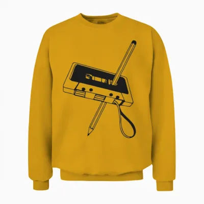 Tape with Pencil Funny Unisex Sweatshirt - Gold