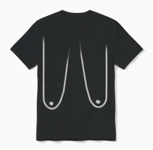 Funny Woman Boobs Grandma Breast Titties Nipple Unisex T-Shirt in Black