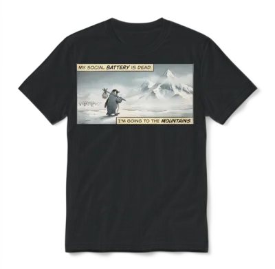 Penguin but Why Unisex T-Shirt - Black