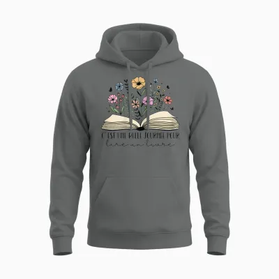 It's a Beautiful Day to Read a Book Gift Reading Unisex Hoodie - Graphite Heather