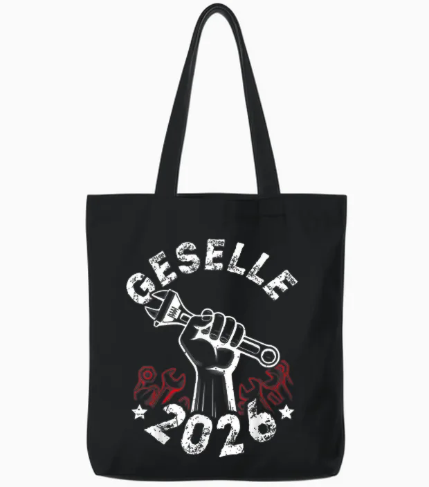 Geselle 2026 Passed Companion Test Tote Bags in Black