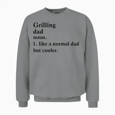 Grilling Dad Funny Bbq Definition Unisex Sweatshirt - Sport Grey