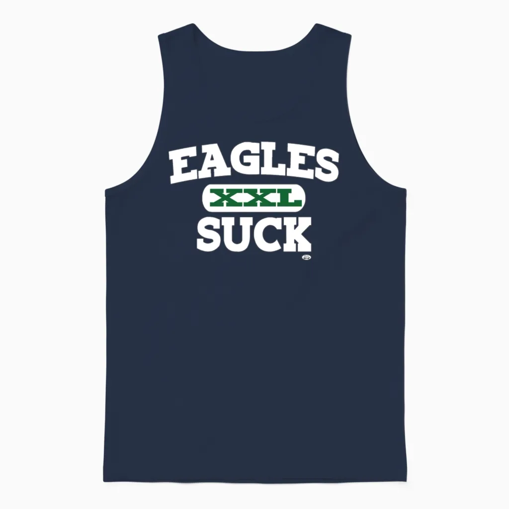 Eagles Suck Wildlife Unisex Tank Top in Navy