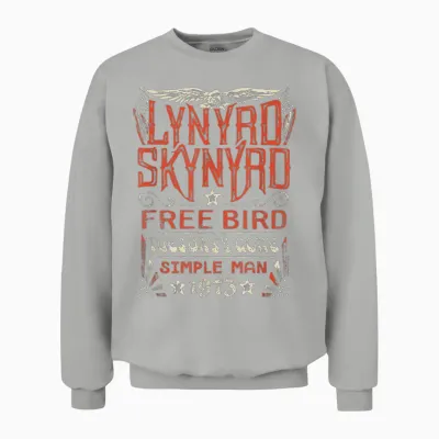 Lynyrd Skynyrd - Free Bird Tuesday's Gone Simple Man Songs Unisex Sweatshirt - Ash