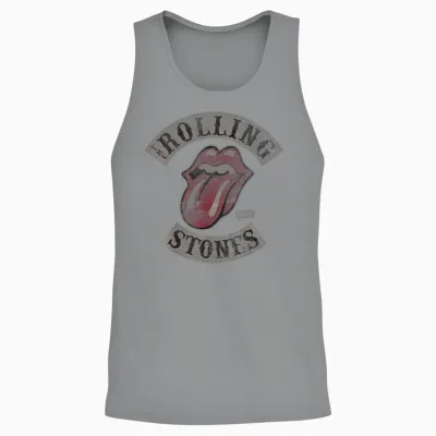 Official the Rolling Stones Vintage Tour 1978 Black Unisex Tank Top - Sport Grey
