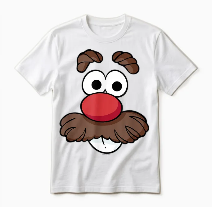 Mr. Potato Head Halloween Big Face Unisex T-Shirt in White