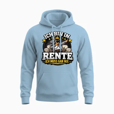 Rente 2026 Ruhestand Pension Pensionär Lustiges Rentner Unisex Hoodie - Light Blue