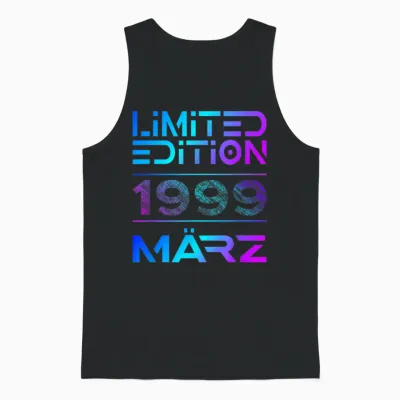 Limited Edition März 1999 Mann Frau 27. Geburtstag Unisex Tank Top - Black