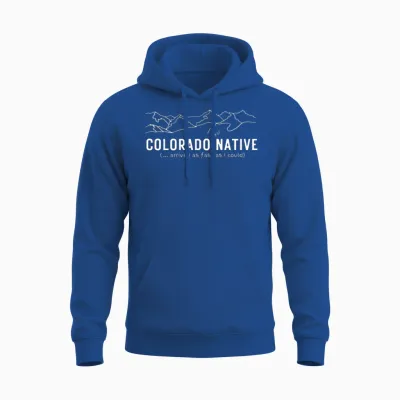 Colorado Near Native - Dark Background Unisex Hoodie - Royal
