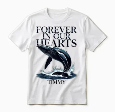 Timmy Wal Ostsee Buckelwal Team Hope Free in Our Hearts 2026 Unisex T-Shirt - White